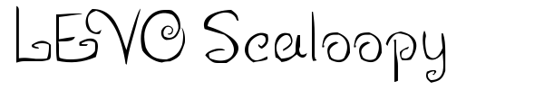 LEVO Scaloopy font preview